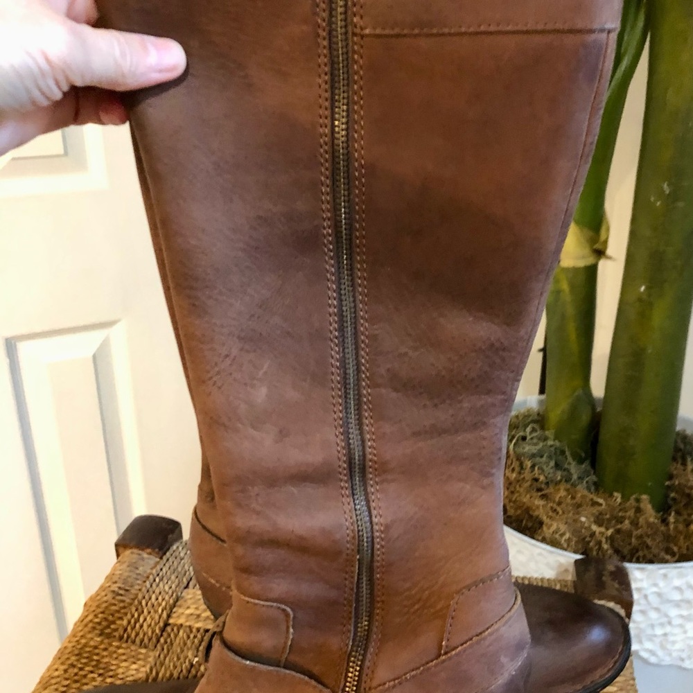 Born Brown Leather Boots - Excellent Shape sz 10 - Picture 8 of 9